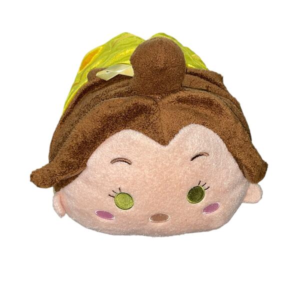 Disney Tsum Plush Princess Belle Beauty & Beast Tinkerbell Pillow 12" Lot of 2 - Picture 4 of 16
